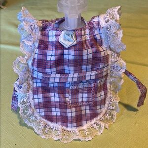 Plaid Lace-Trimmed For Dishwashing Bottle